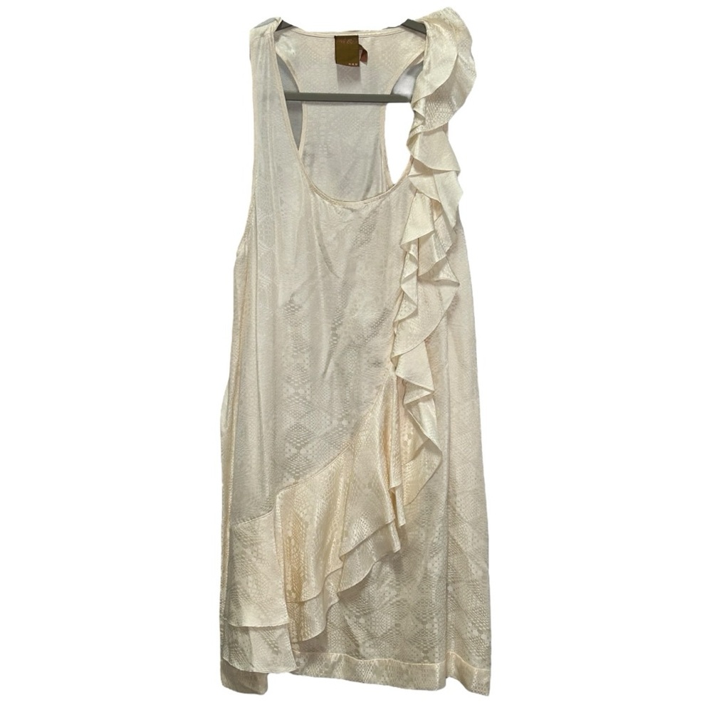 Ali Ro NWT Women’s Silk‎ Blend Sleeveless Ruffled Dress Sz 12